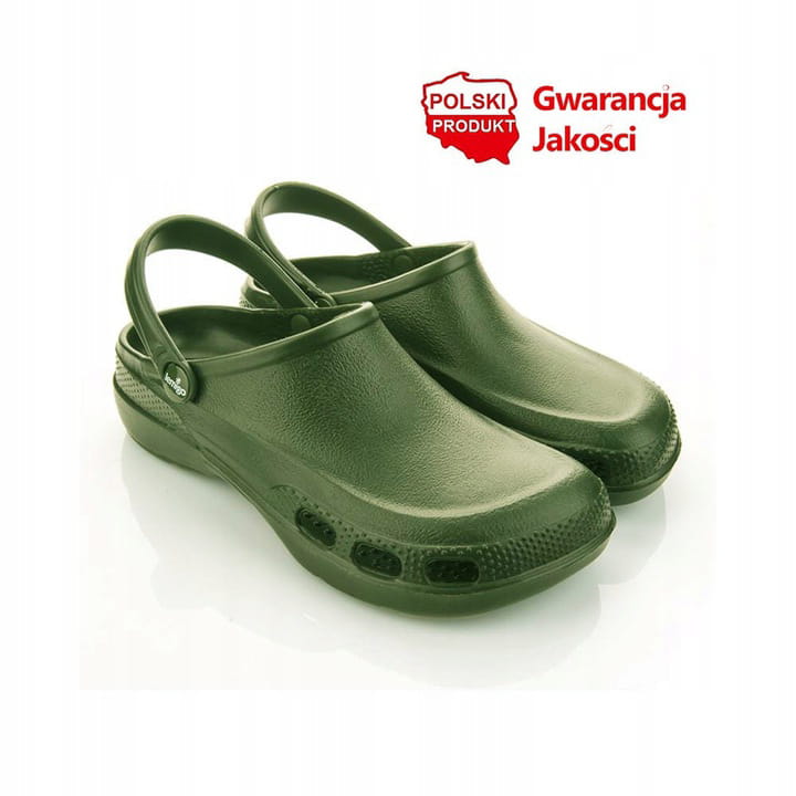 

Klapki Buty Kroksy Ogrodowe Pianka Eva - zielone