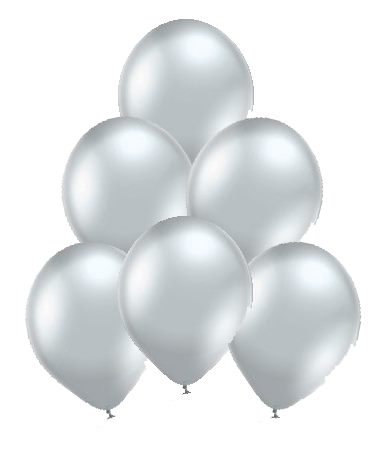 

Balony Belbal Glossy Srebrne Silver Chrome 50szt