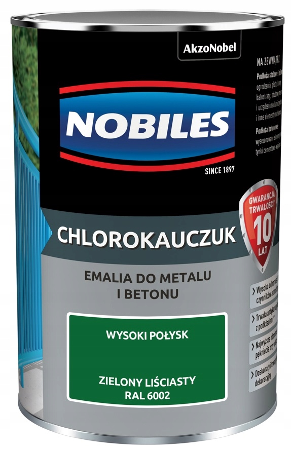

Farba Nobiles Chlorokauczuk zielony liściasty 0.9l