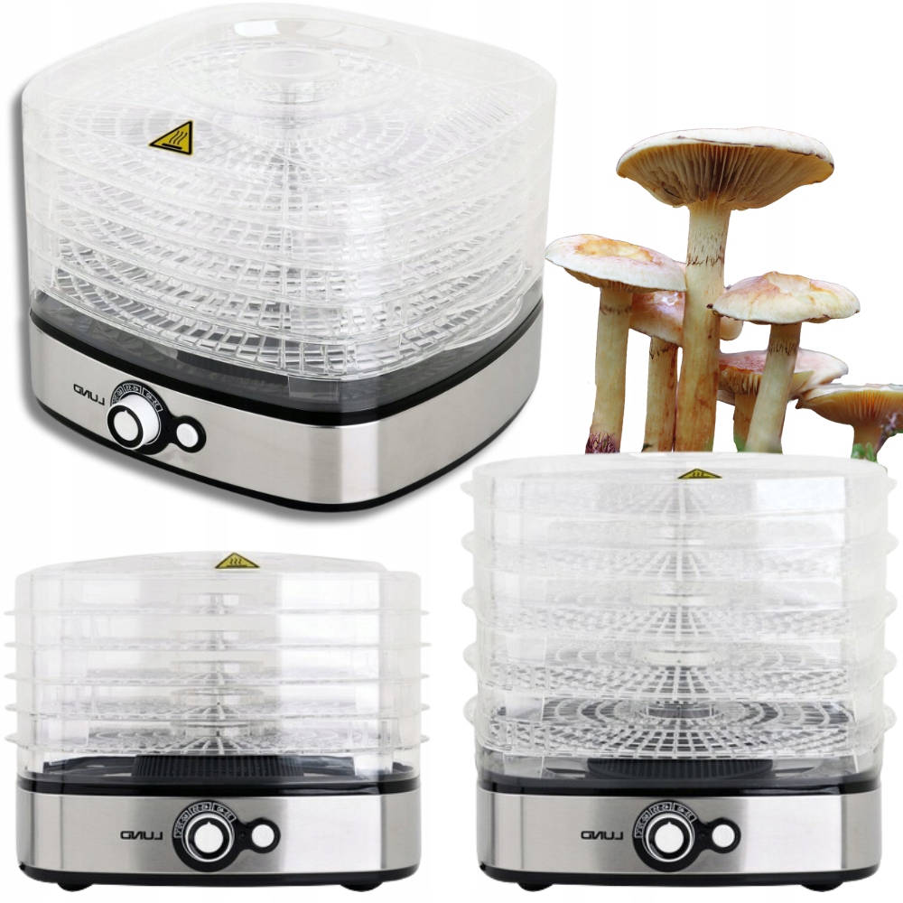 Velká Potravinářská Sušička na houby a maso 500 W – 5 úrovní