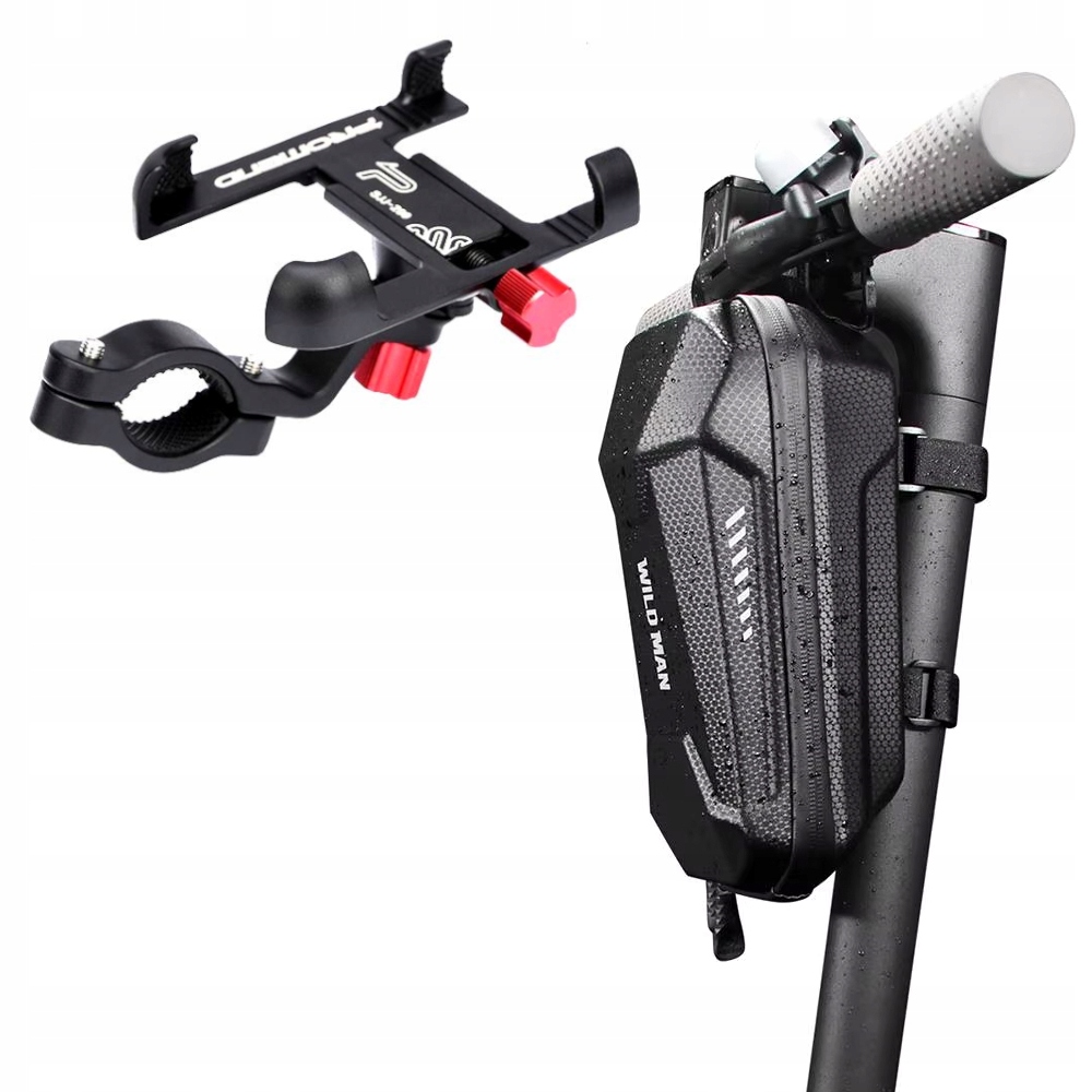 Torba Sakwa Wildman 2L Metalowy Uchwyt na Telefon do Hulajnogi