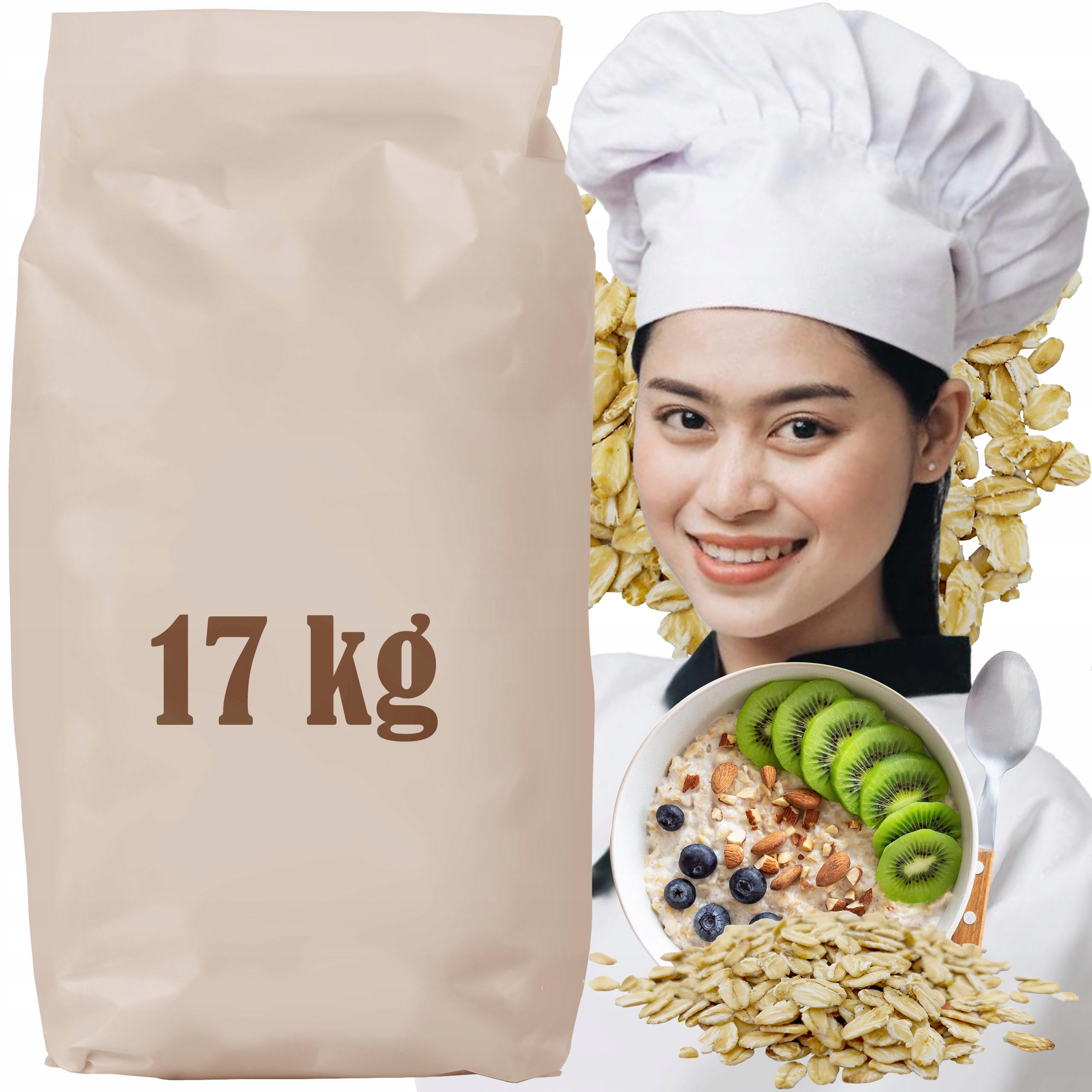 Ovesné vločky Horské 17kg Papírový Sáček