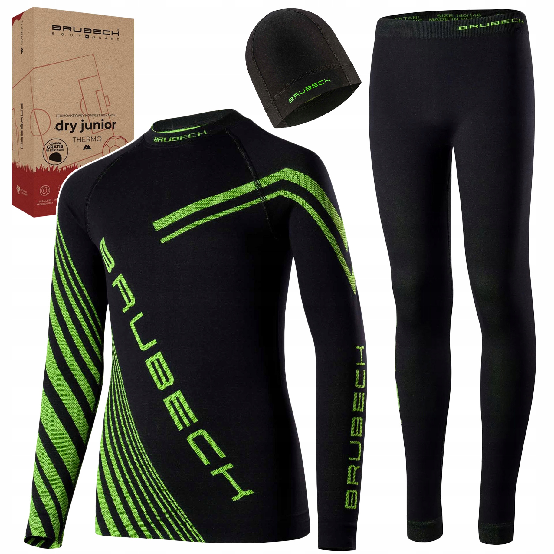 Dětské termoaktivní fotbalové spodní prádlo Brubeck Dry Junior 128/134