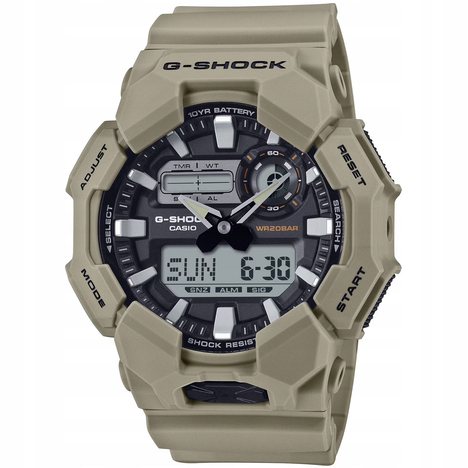 Casio G-Shock GA-010-5AER 200 m Zelený