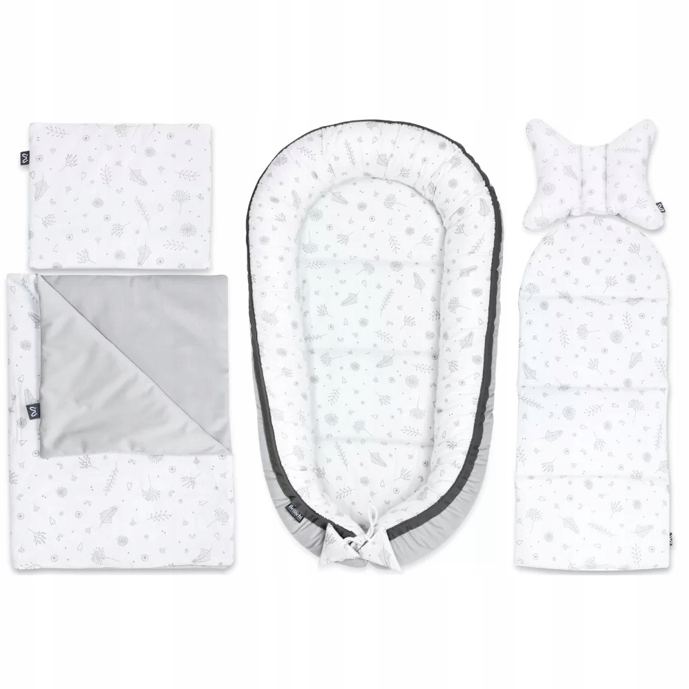 

Zestaw wyprawkowy 5-cio elementowy Kokon Koc Copse