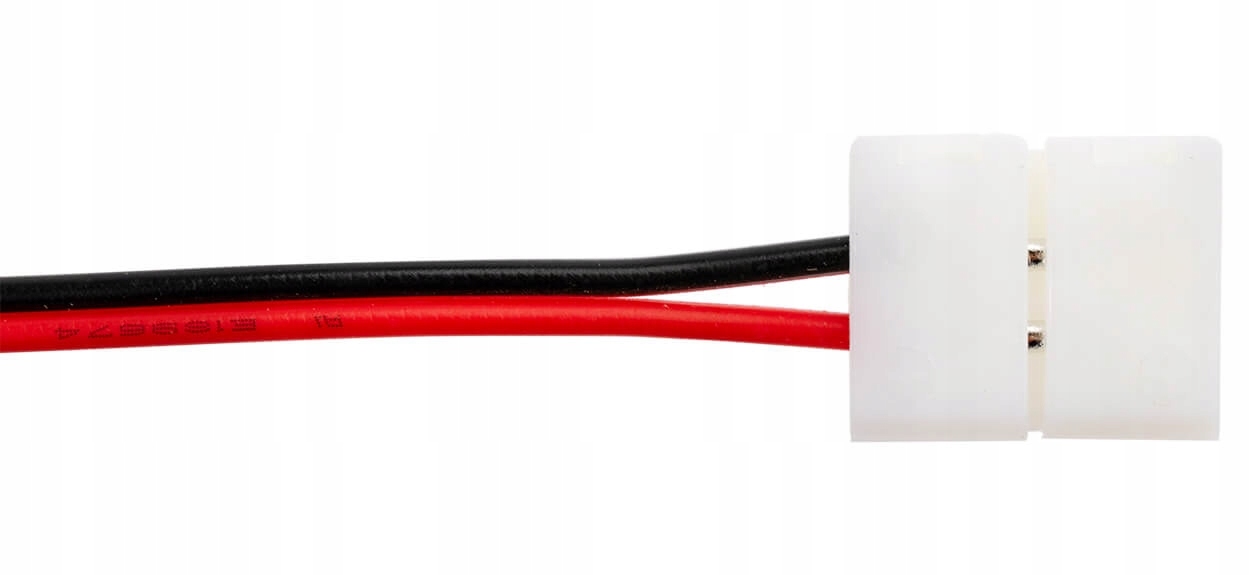 Złączka TAŚMY LED 2PIN 10MM 1-stronna ZATRZASK Typ złączka