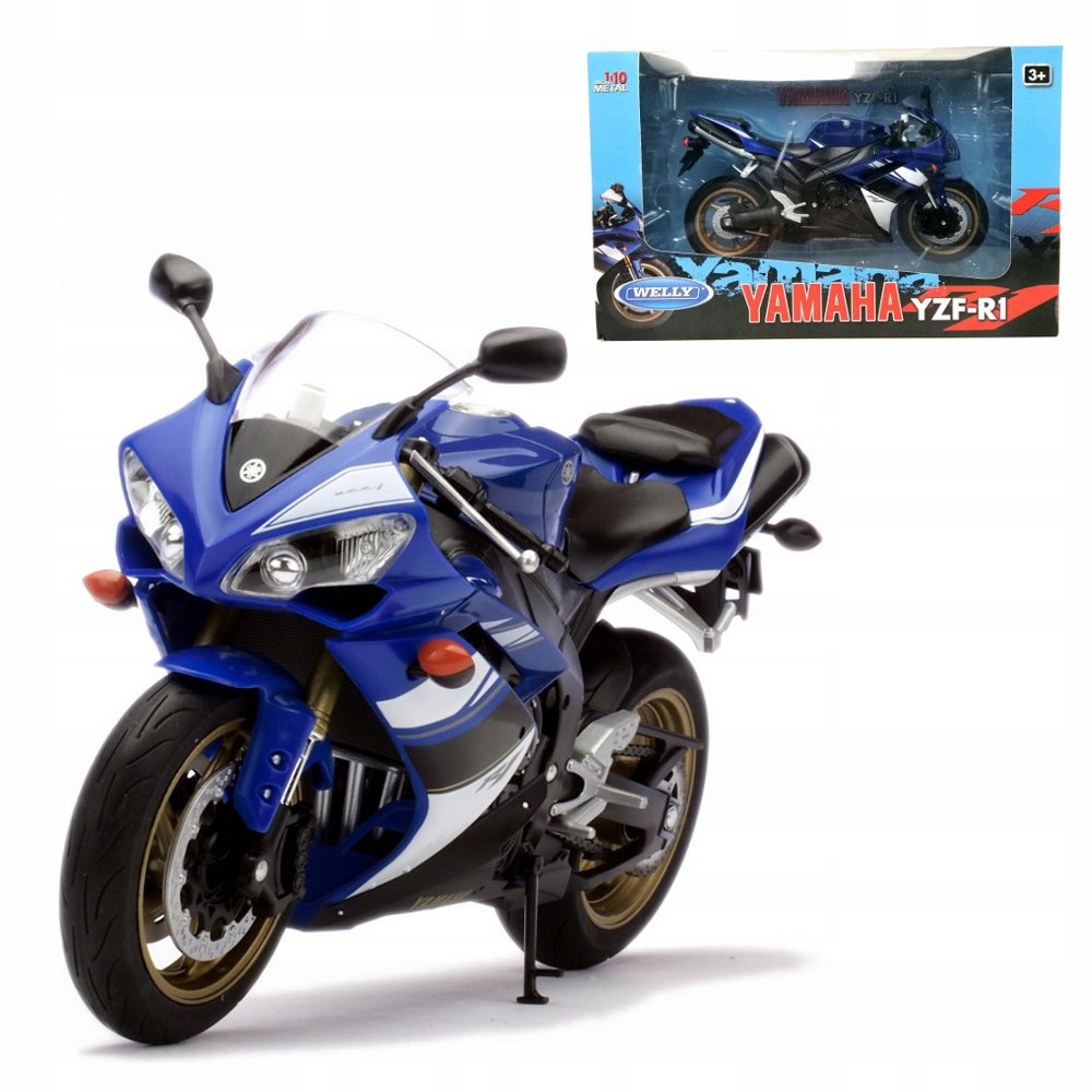 Yamaha YZF-R1 model motorky měřítko 1:10 Welly