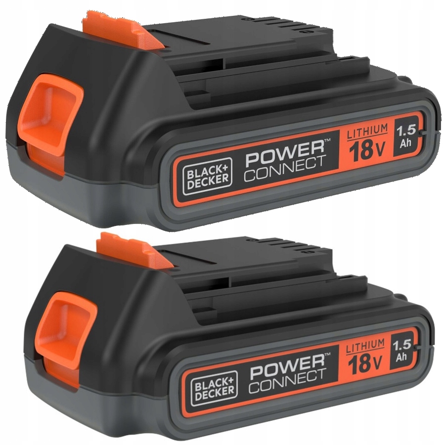 Black Decker Akumulator litowo-jonowy 18V 1,5Ah bateria BL1518 2szt