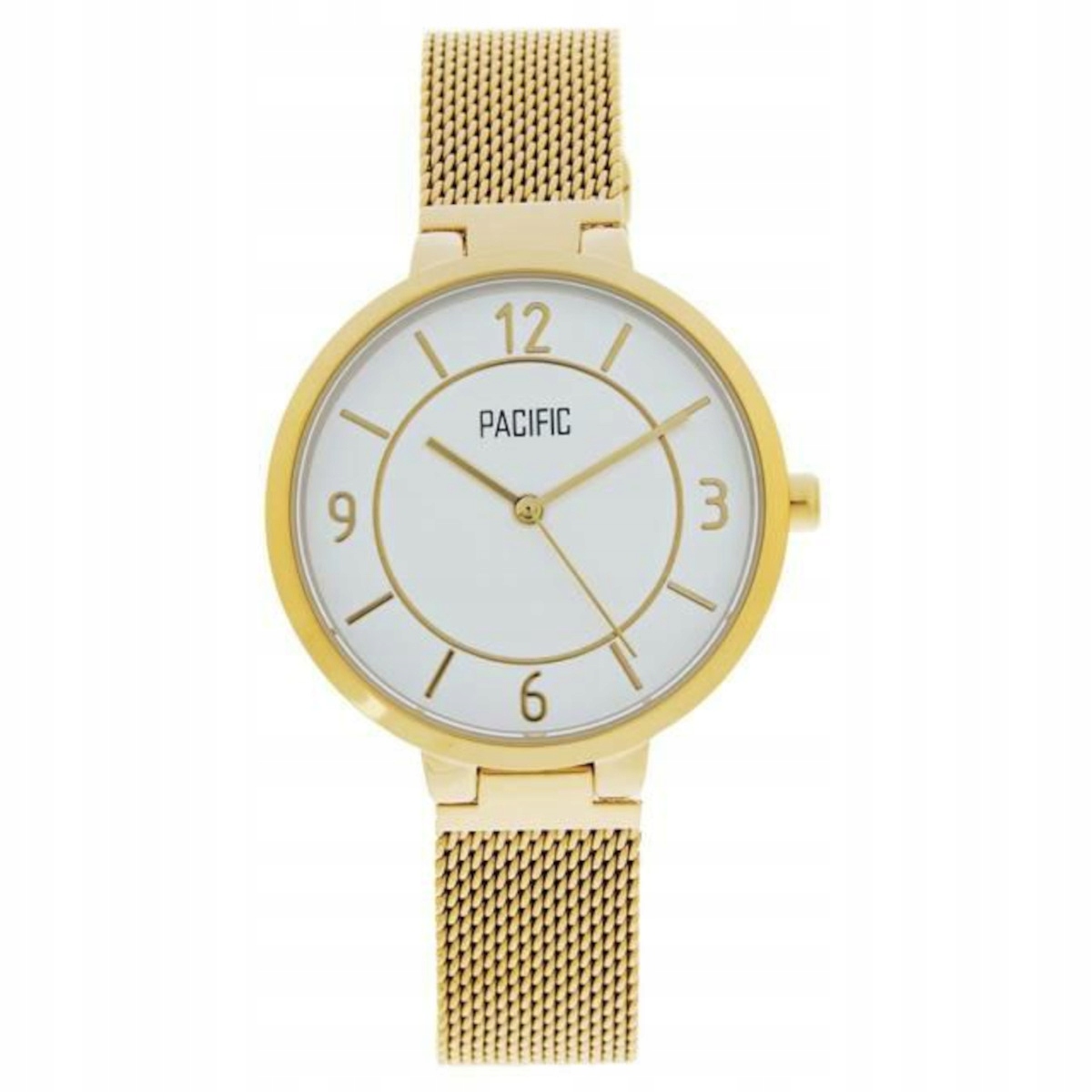 Zlaté dámské hodinky s mesh náramkem Pacific X6146-02