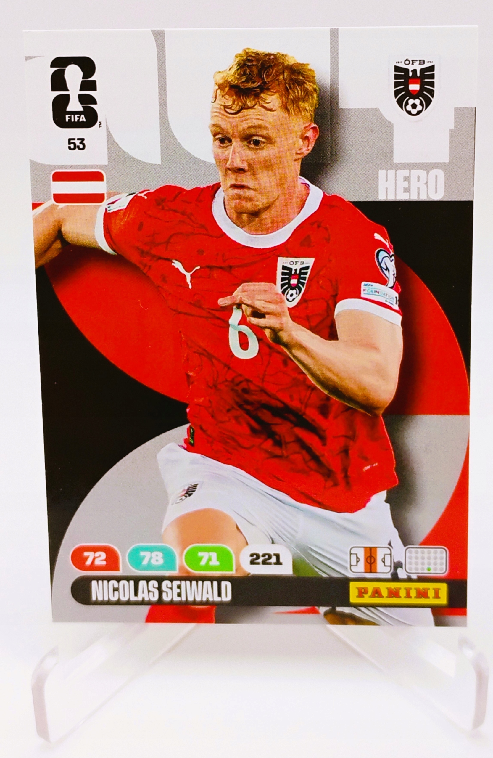 Panini World Cup 2026 Core Hero 53 Nicolas Seiwald Austria