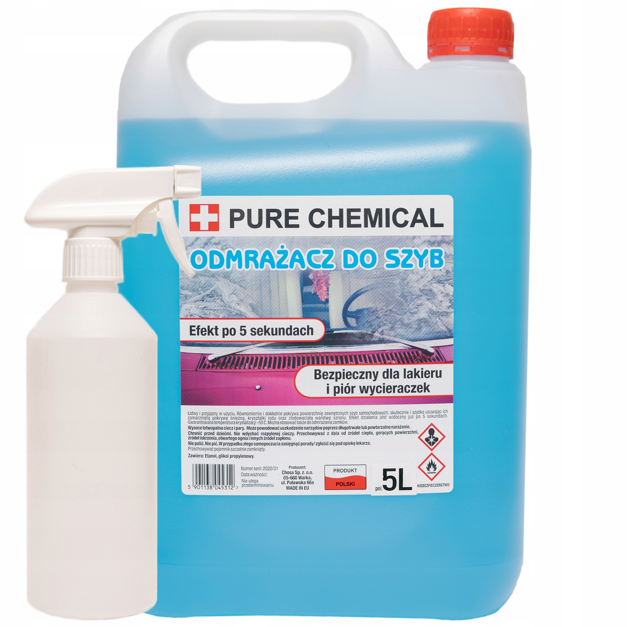 

Odmrażacz Do Szyb Mocny Pure Chemical -40°C 5L