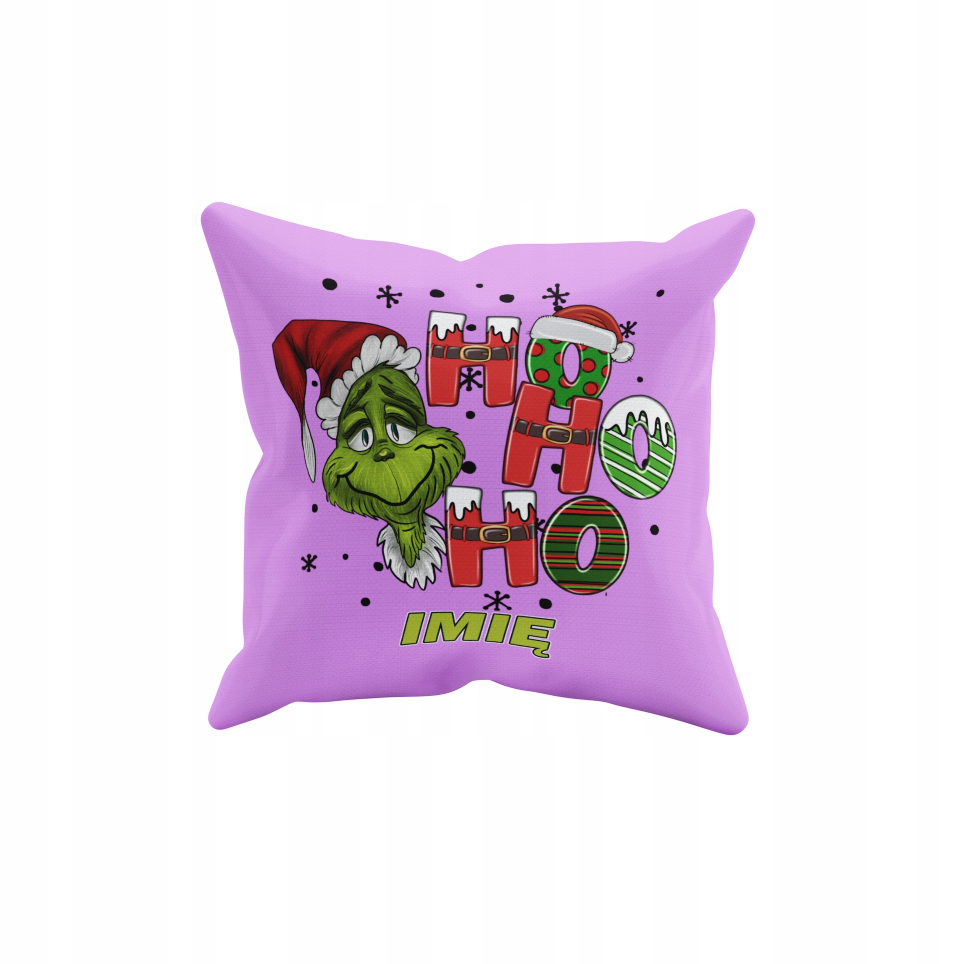 POSZEWKA NA PODUSZKĘ JAŚKA DO PRZEDSZKOLA GRINCH ŚWIĘTA + IMIĘ GRATIS Waga produktu z opakowaniem jednostkowym 0.5 kg
