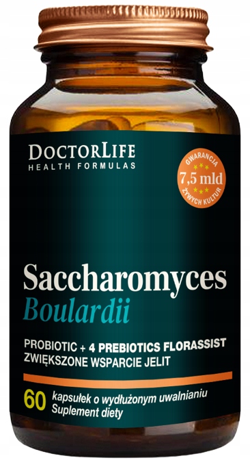 Doctor Life Saccharomyces boulardii Hnačka Črevná flóra Prebiotiká