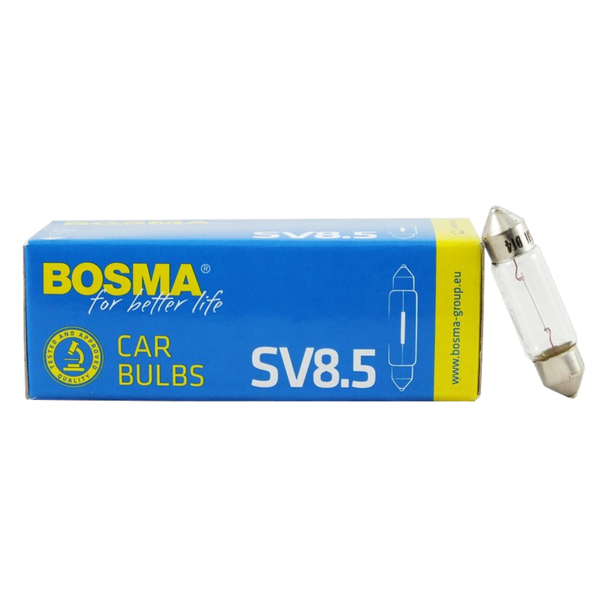 Bosma 1680 Żarówki 12V Rurka C5W SV8,5 36mm 10szt.