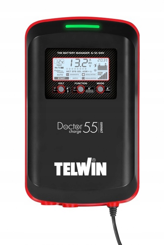 Telwin Usmerňovač Doctor Charge 55 Connect 230V 40A 6V 12V 24V