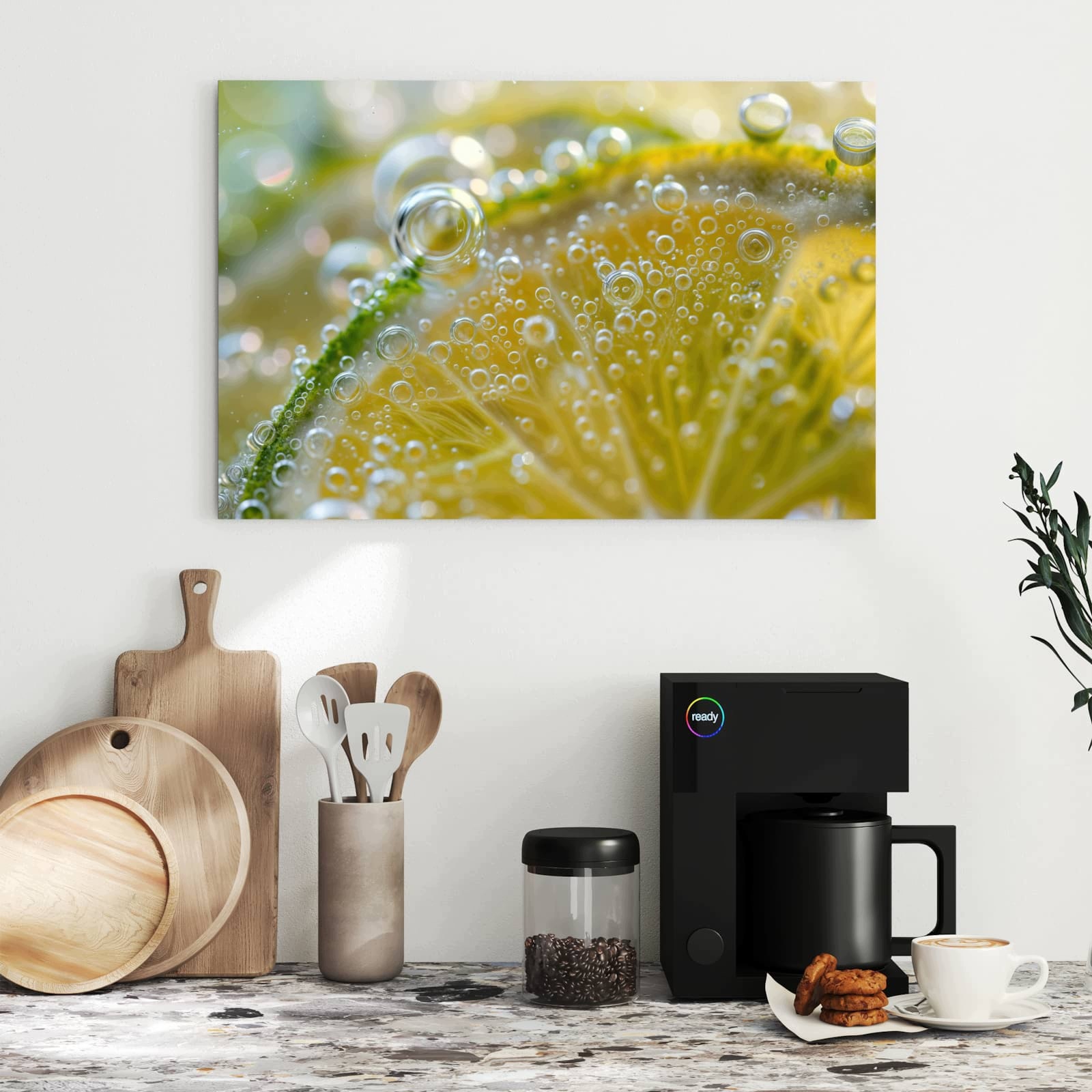 Magnetická tabule Jemné Plátek citronu 60 × 40 cm