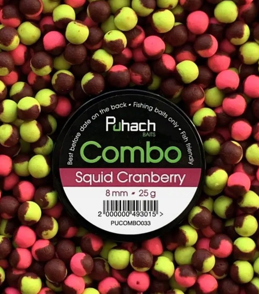 Kulki Proteinowe Balanced Puhach Baits Combo 8 MM Squid Cranberry