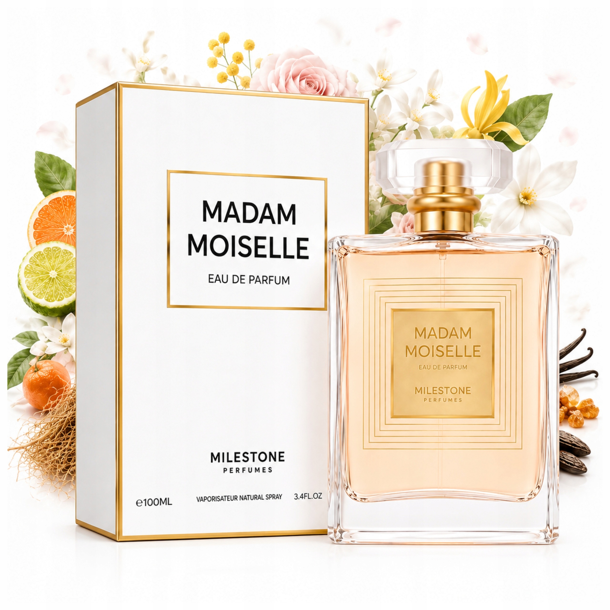 Perfumy arabskie damskie Edp Milestone Madam Moiselle Perfume 100ml