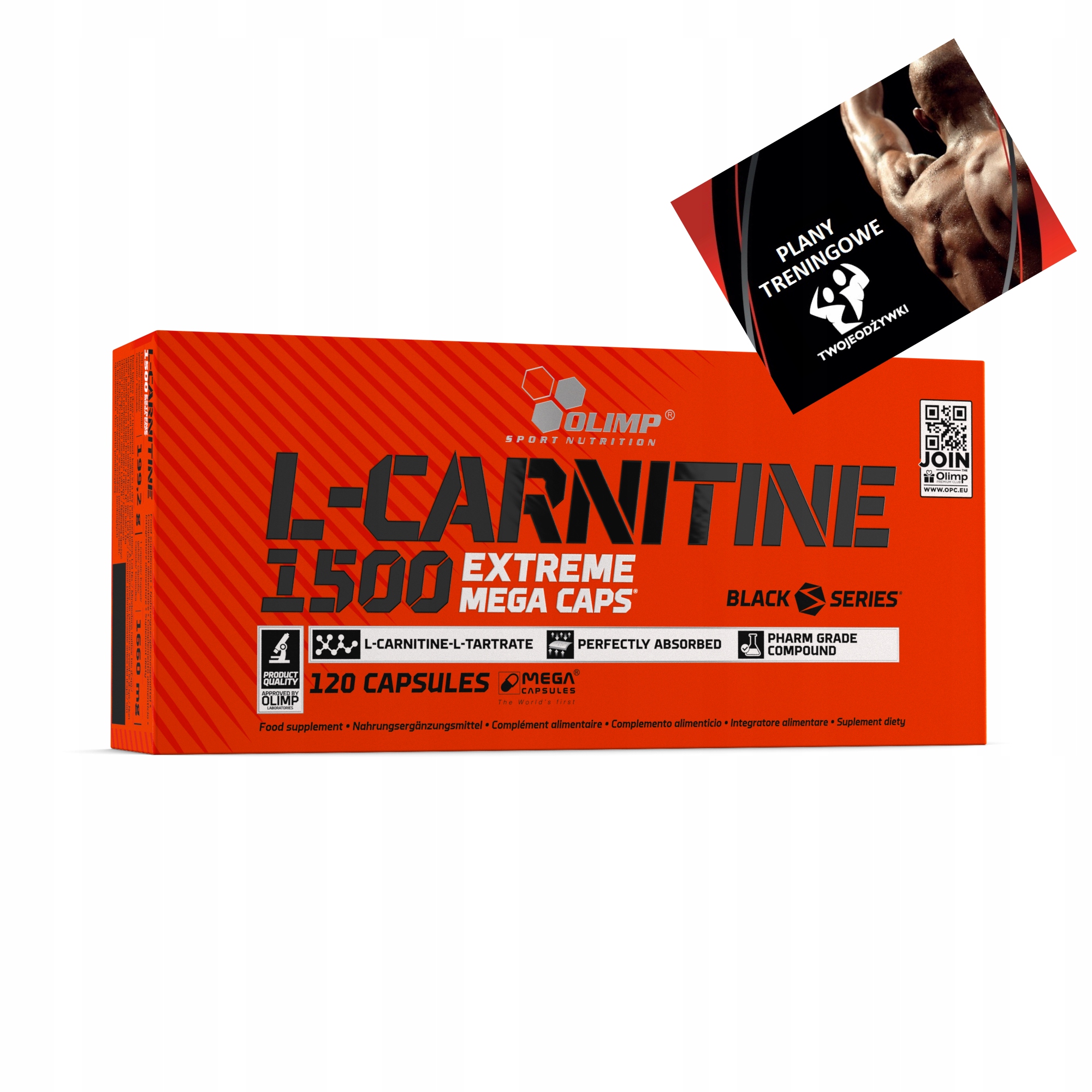Olimp L-carnitine 1500 mg Extreme 120cap L-karnitin Redukce Spalovač Dieta