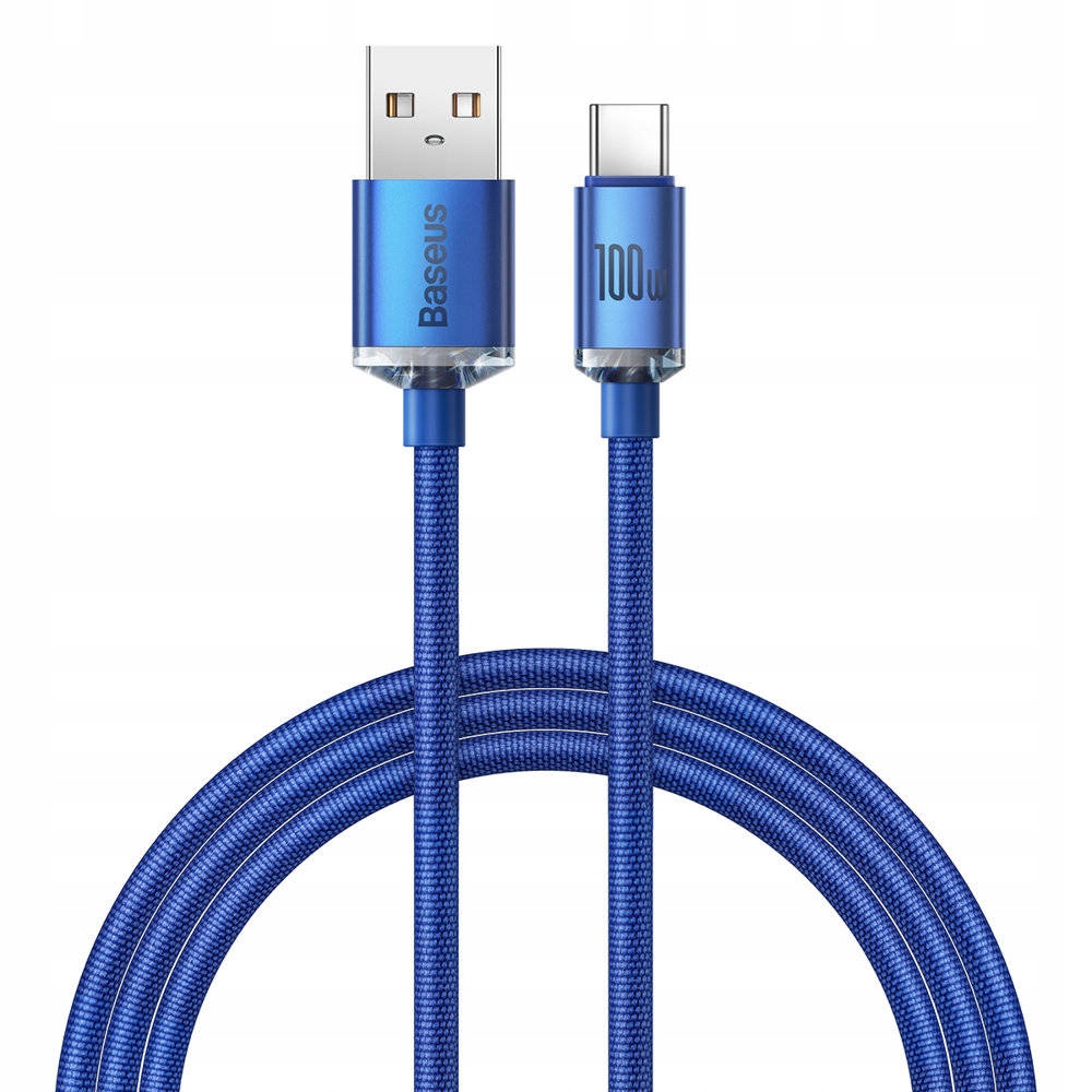 Kabel Baseus USB - USB typ C 1,2 m niebieski