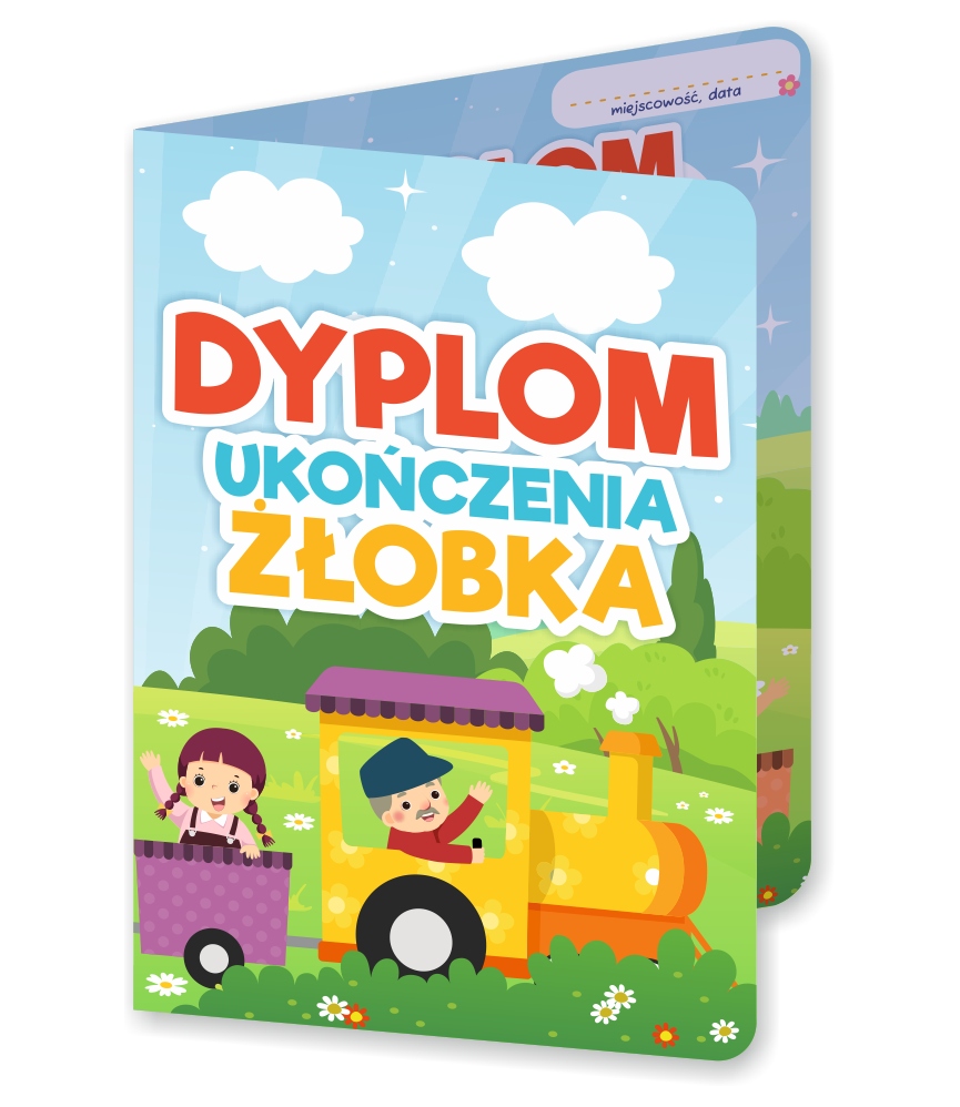 

Dyplom składany Ukończenia Żłobka Ciuchcia