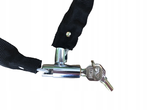 ZAPIĘCIE ŁAŃCUCH DO ROWERA BLOKADA ROWEROWA KLUCZ Waga 4 g