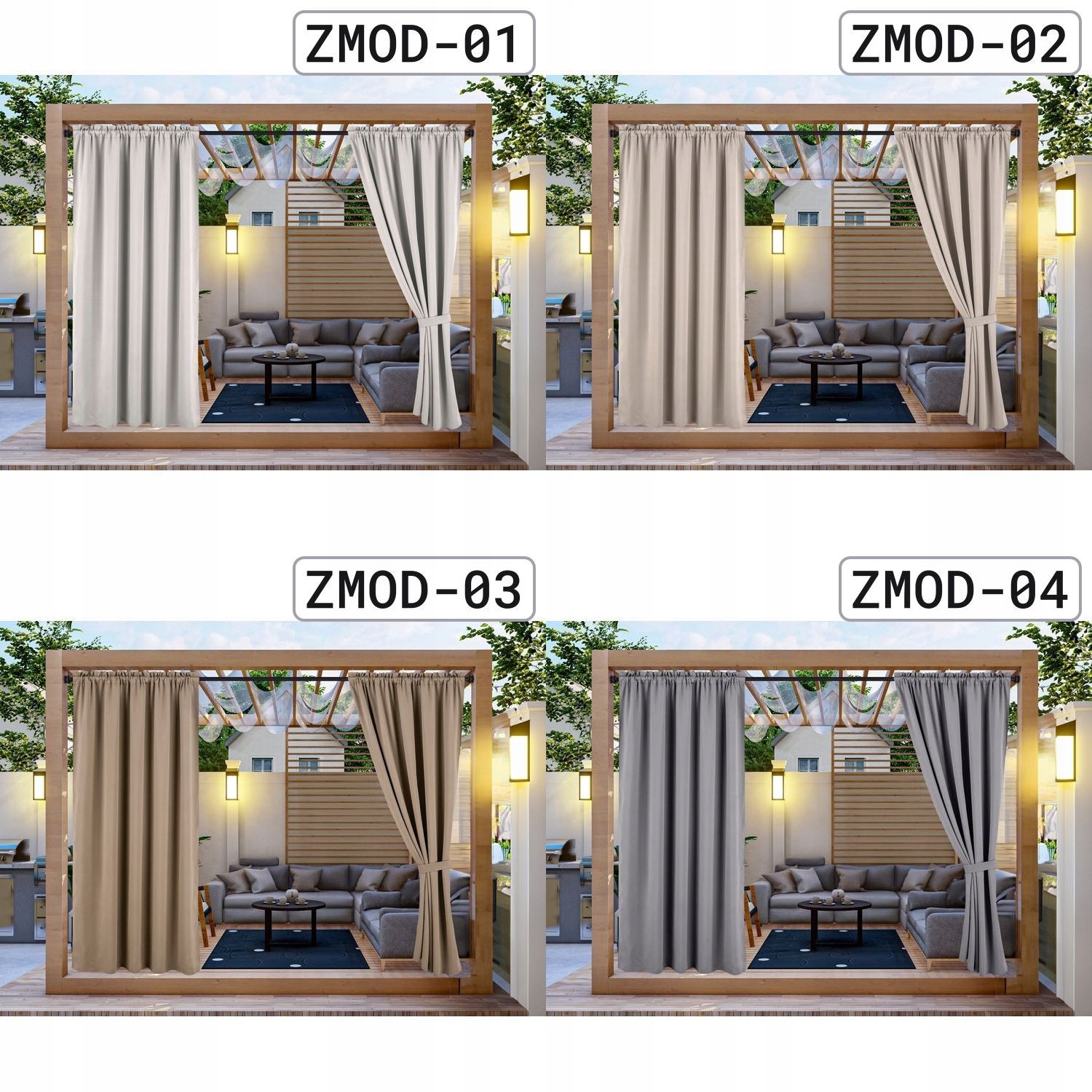 ZASŁONY NA TARAS 150x200 ZASŁONA OGRODOWA OGRODOWE NA TUNEL WODOODPORNE Stan opakowania oryginalne