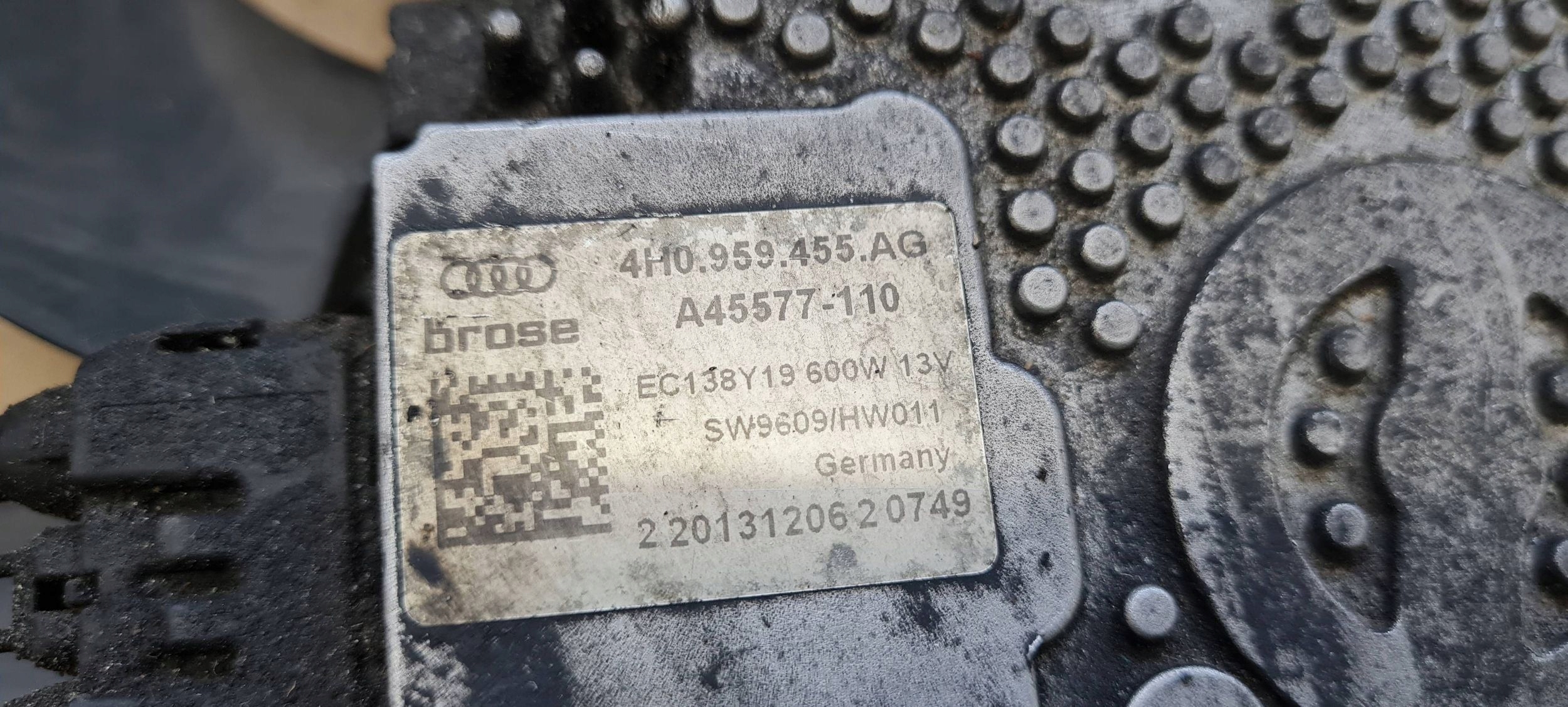 S7 4G A7 ventilátor chladiča vrtuľa modul A6 C7 4G S6 4H0959455AG