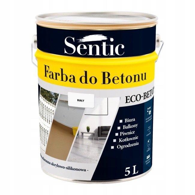 

Sentic Farba Do Betonu 5L Biała Biały
