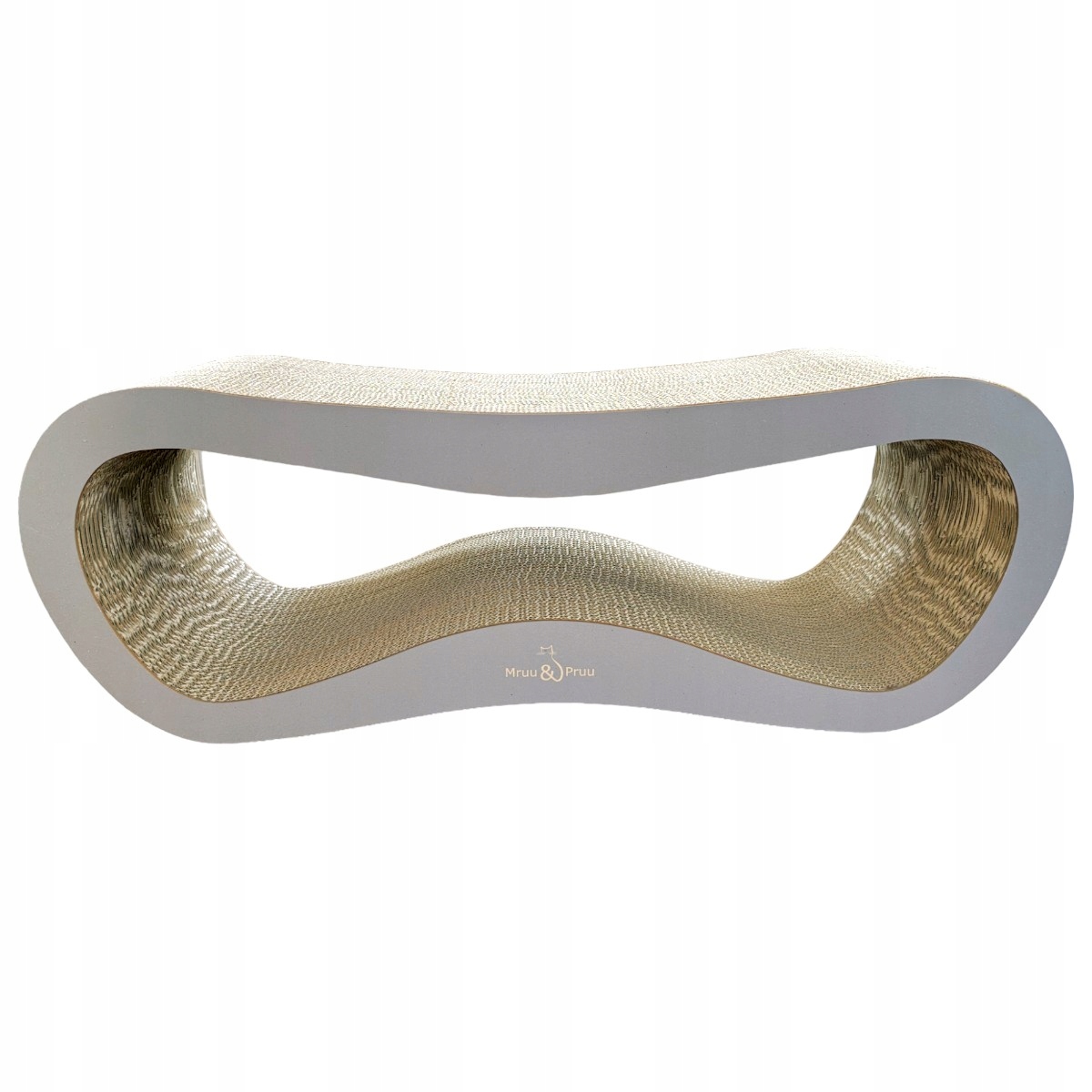 Levně Škrabadlo pro kočky šedá břidlice Leon 78x28x24 cm MruuPruu