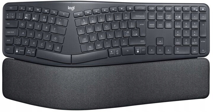 Logitech K860/Bezdrôtová Bluetooth/US layout/Čierna