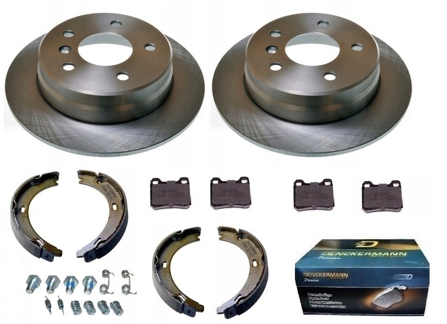 Kotouče pro destičky čelistí Mercedes W124 Sedan 190 W201 Zadní 258 mm