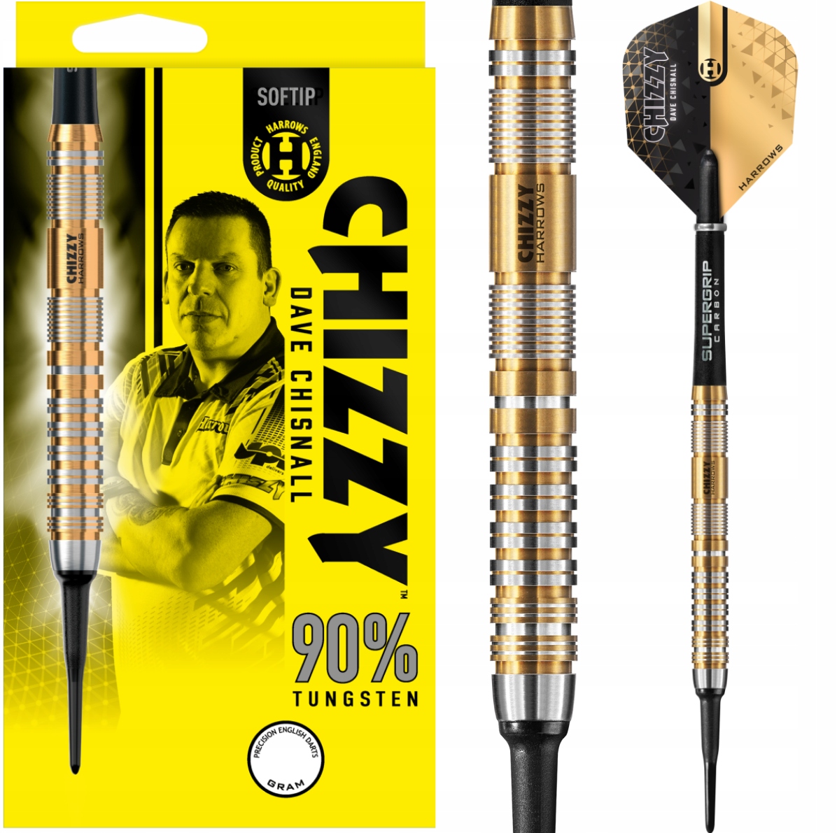 Lotki Rzutki Dart Harrows Dave Chizzy Chisnall V2 90% Wolfram 20g