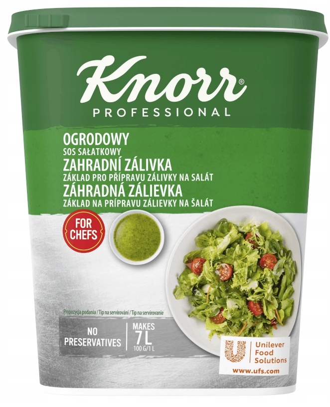 Zahradní omáčka salátová 700g Knorr profesionální řada