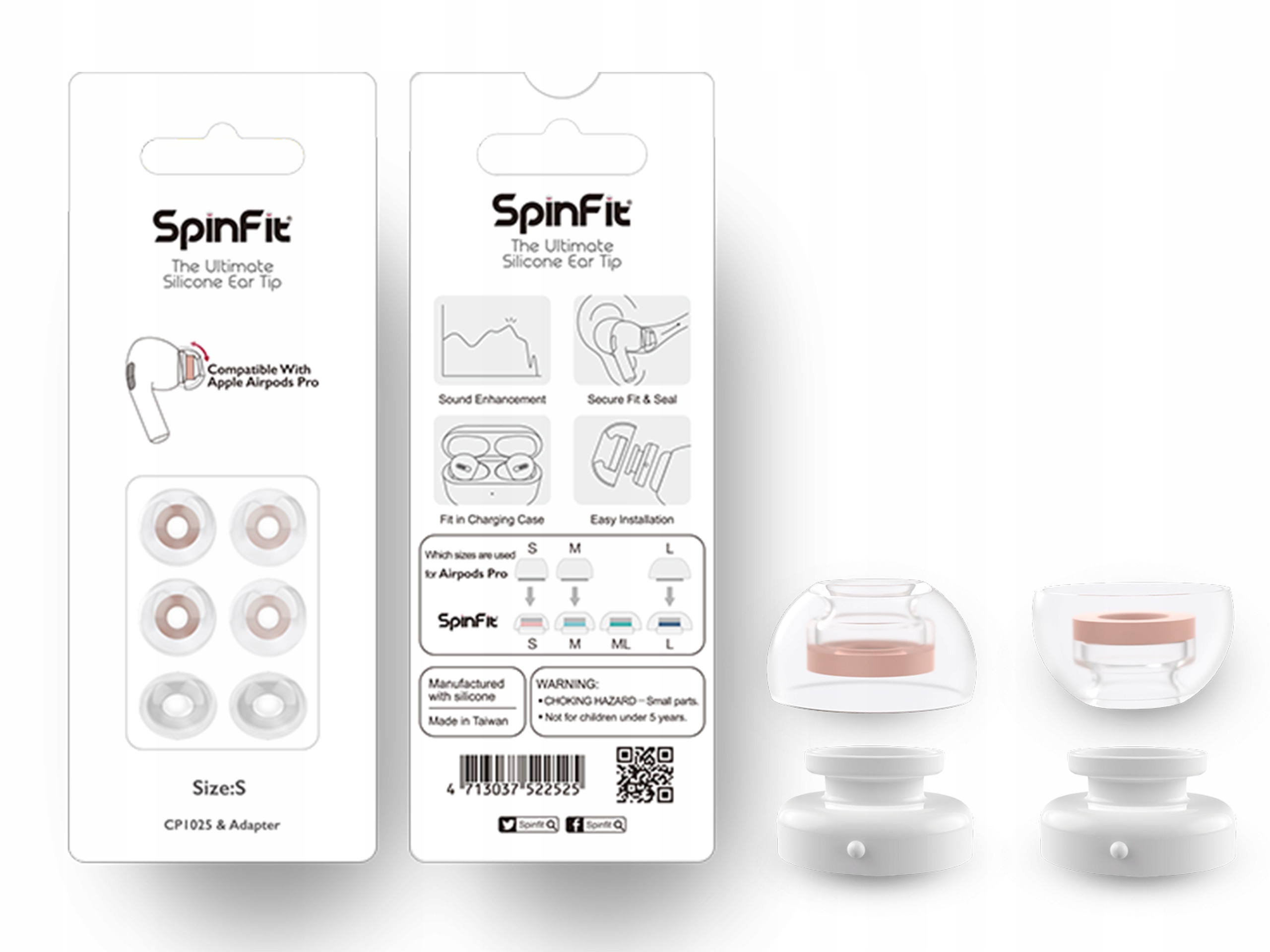 

SpinFit CP1025-S Dedykowane dla AirPods Pro Roz. S