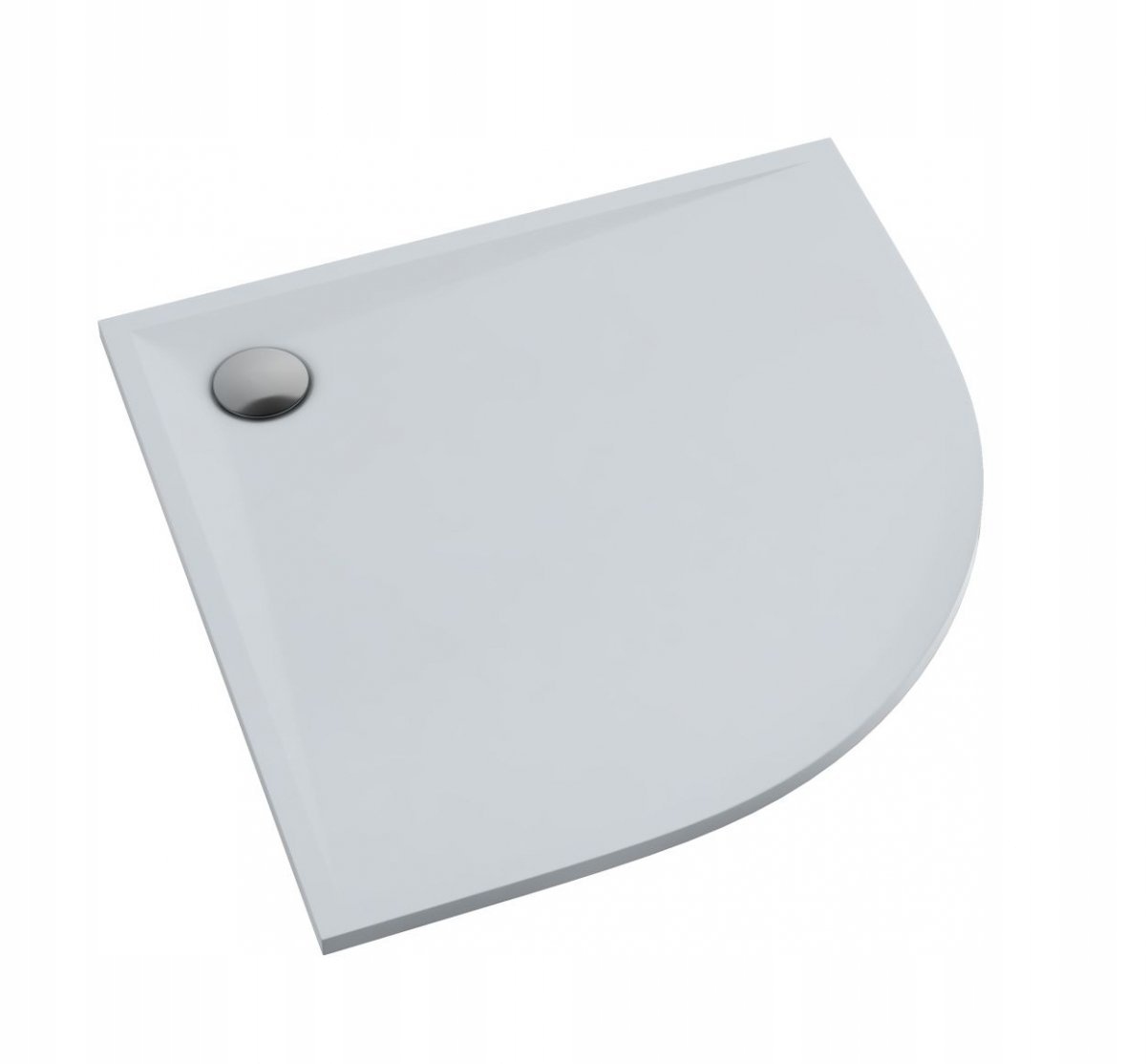 Půlkruhová sprchová vanička Etrusco Stabilsound+ 80x80x3