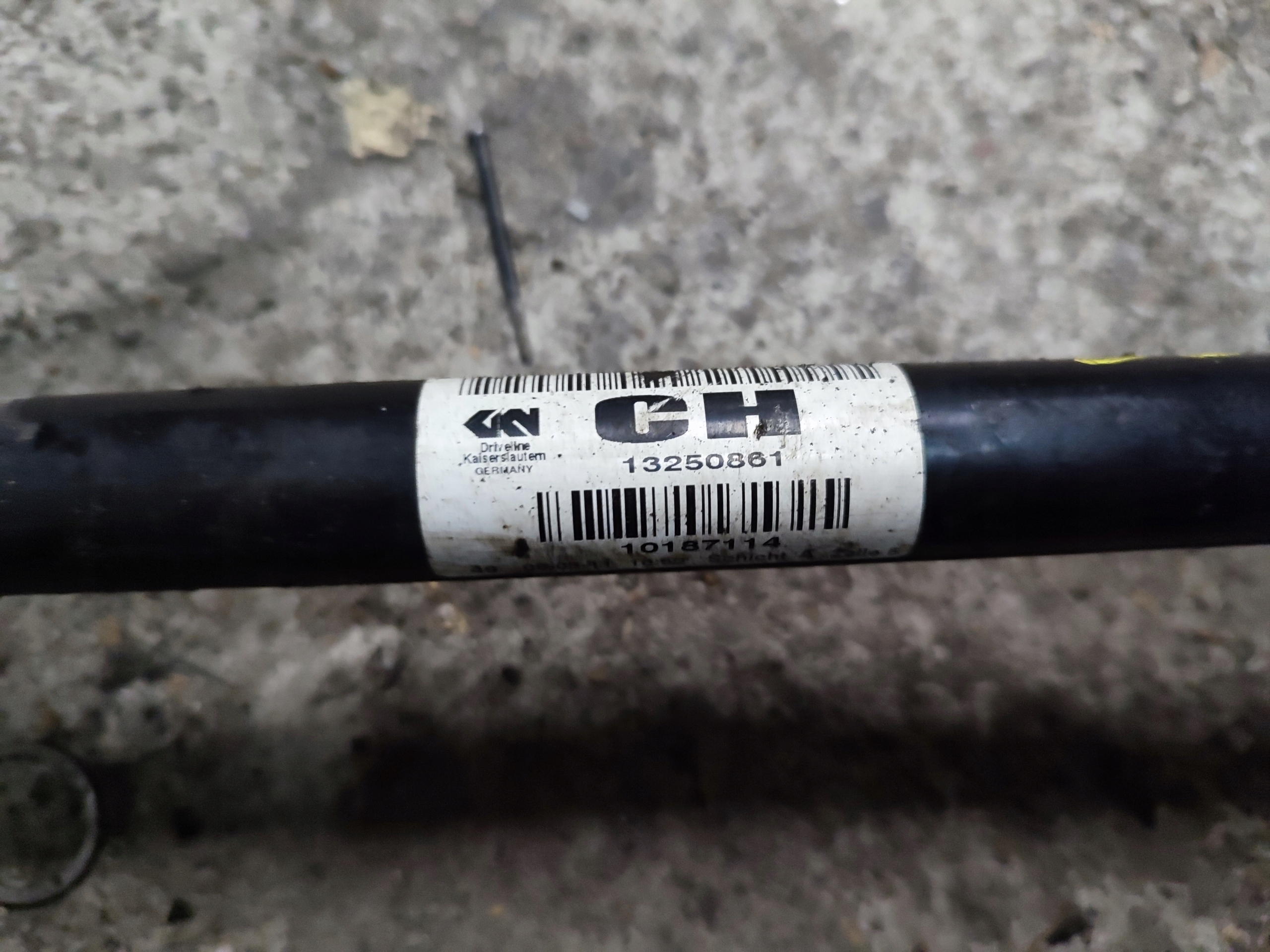semi-axis right long OPEL ASTRA J 1.4 1.6 13250861
