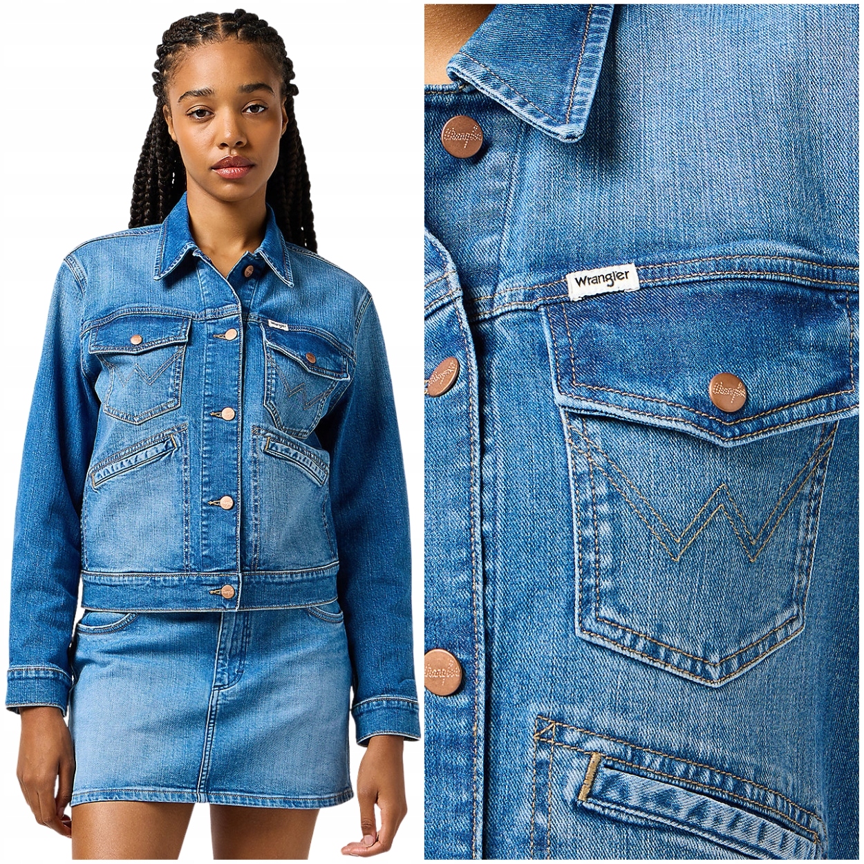 Wrangler Heritage Jacket Wrangler Wrugged dámská džínová katana bunda M