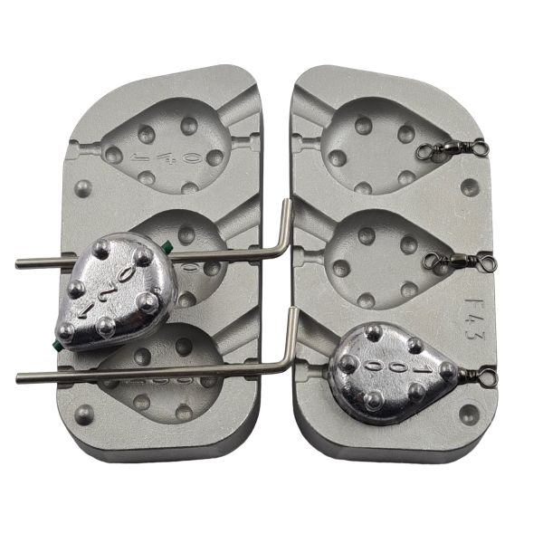 Forma do odlewania ciężarków wędkarskich 100 120 140 g (F-43)