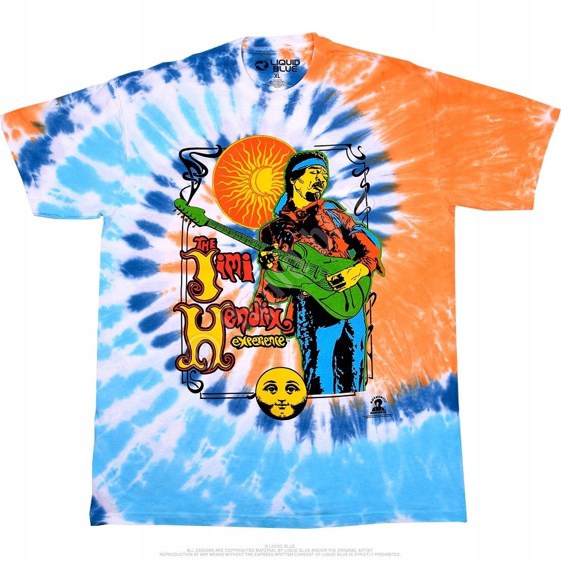Jimi Hendrix Sun Moon Experience Liquid Blue XL