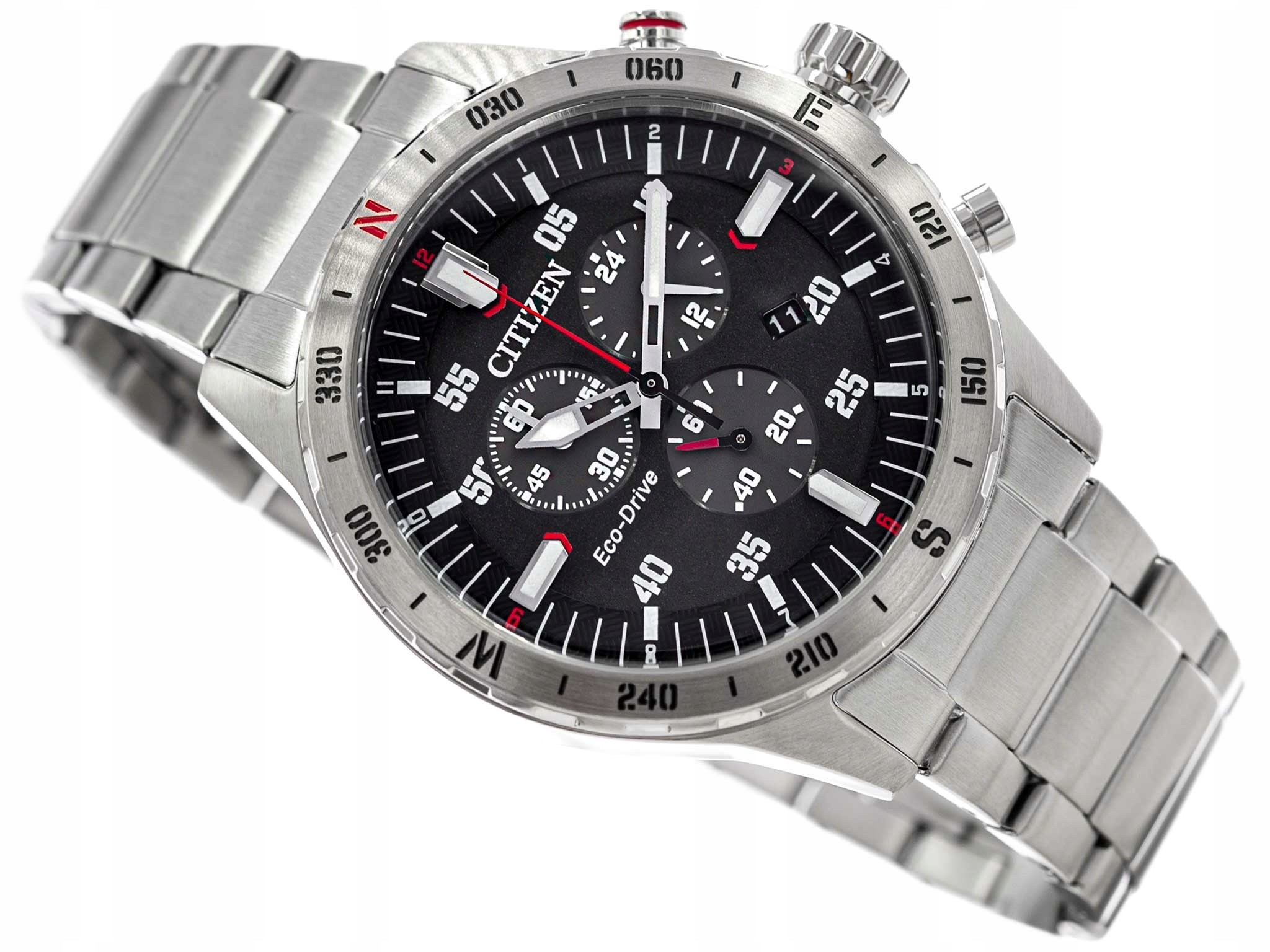 MĘSKI ZEGAREK CITIZEN AT2520-89E SPORTING CHRONOGRAPH STOPER DATA SOLARNY  14778908563