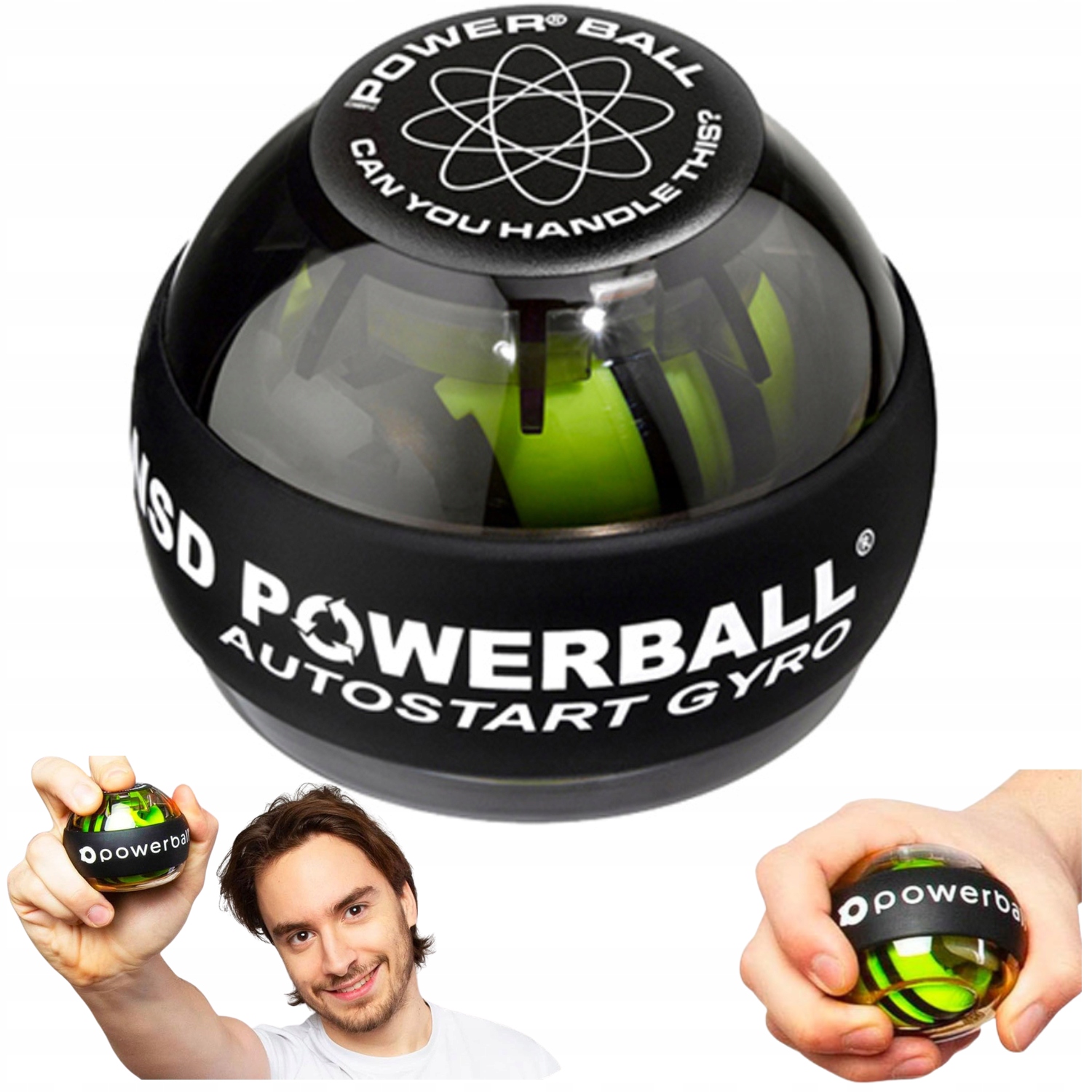 Powerball Autostart 280Hz Stlačovač Pro Cvičení Rukou Gyroskopická Koule