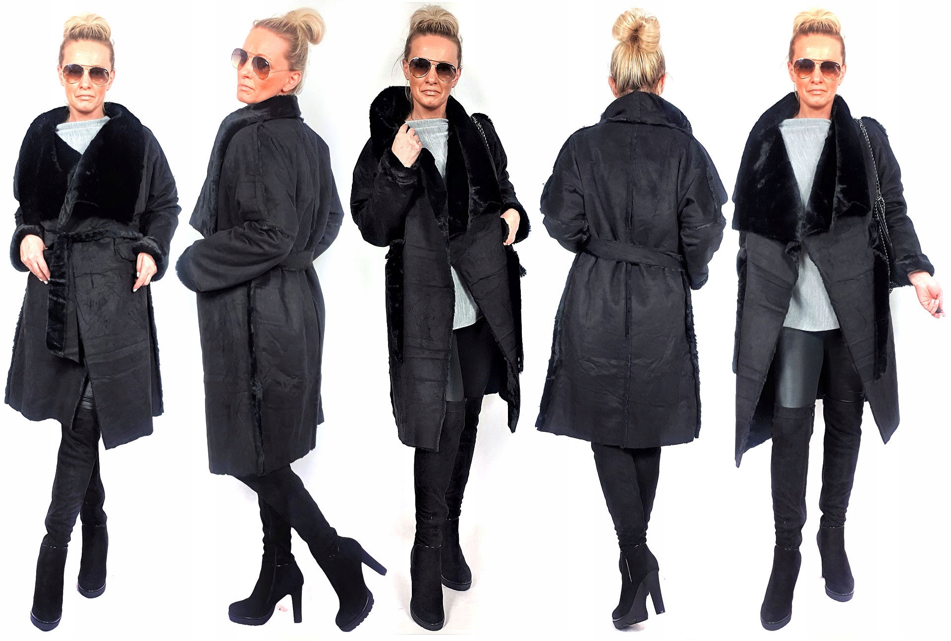 

Płaszczyk Futerko Eko Kożuch Zimowy Futro Luxury