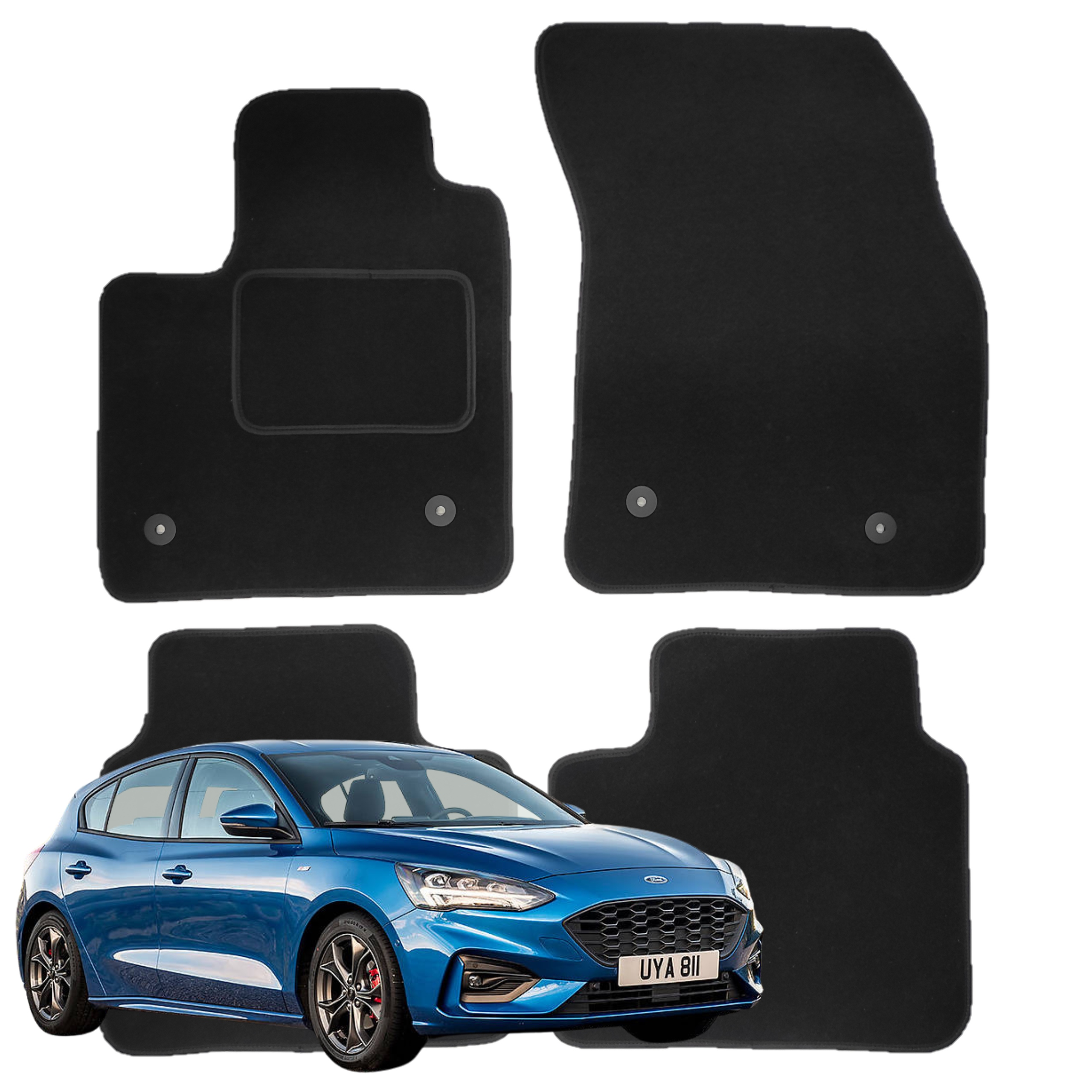 Ford Focus MK4 Dywaniki Welurowe samochodowe od 2018r. B