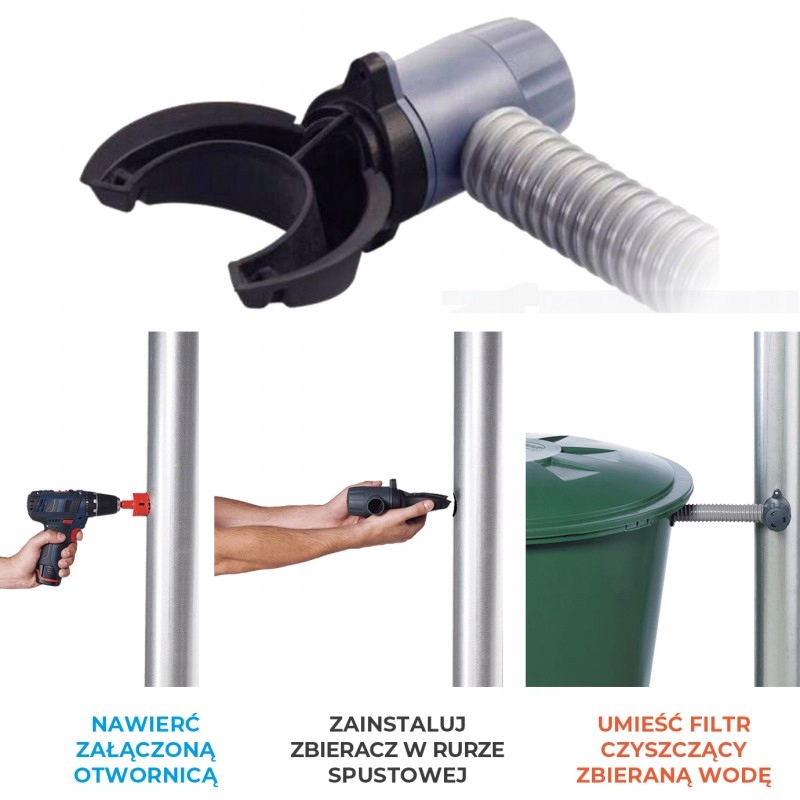 ŁAPACZ DESZCZÓWKI RAPIDO kątowy ZBIERACZ EAN (GTIN) 4023122196631