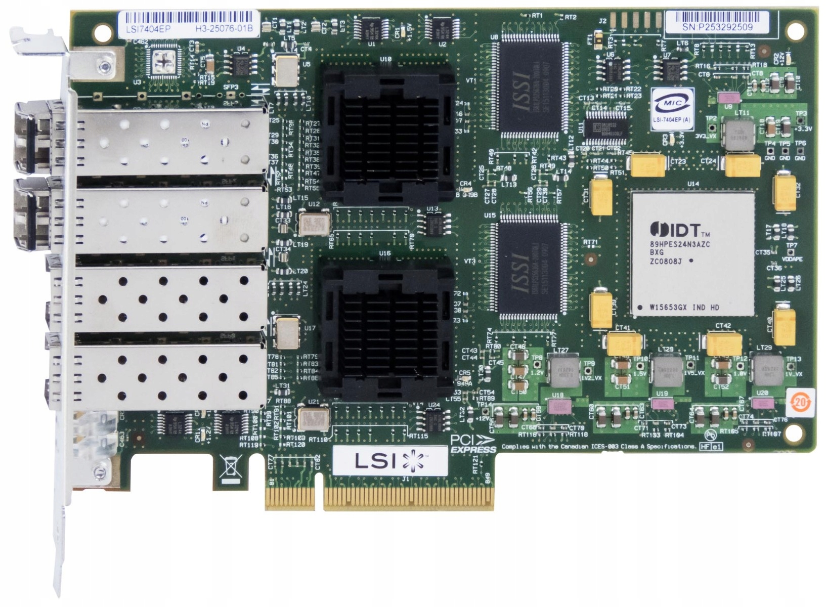 Lsi LSI7404EP PCIe Čtyřkanálový 4GB Fibre Channel