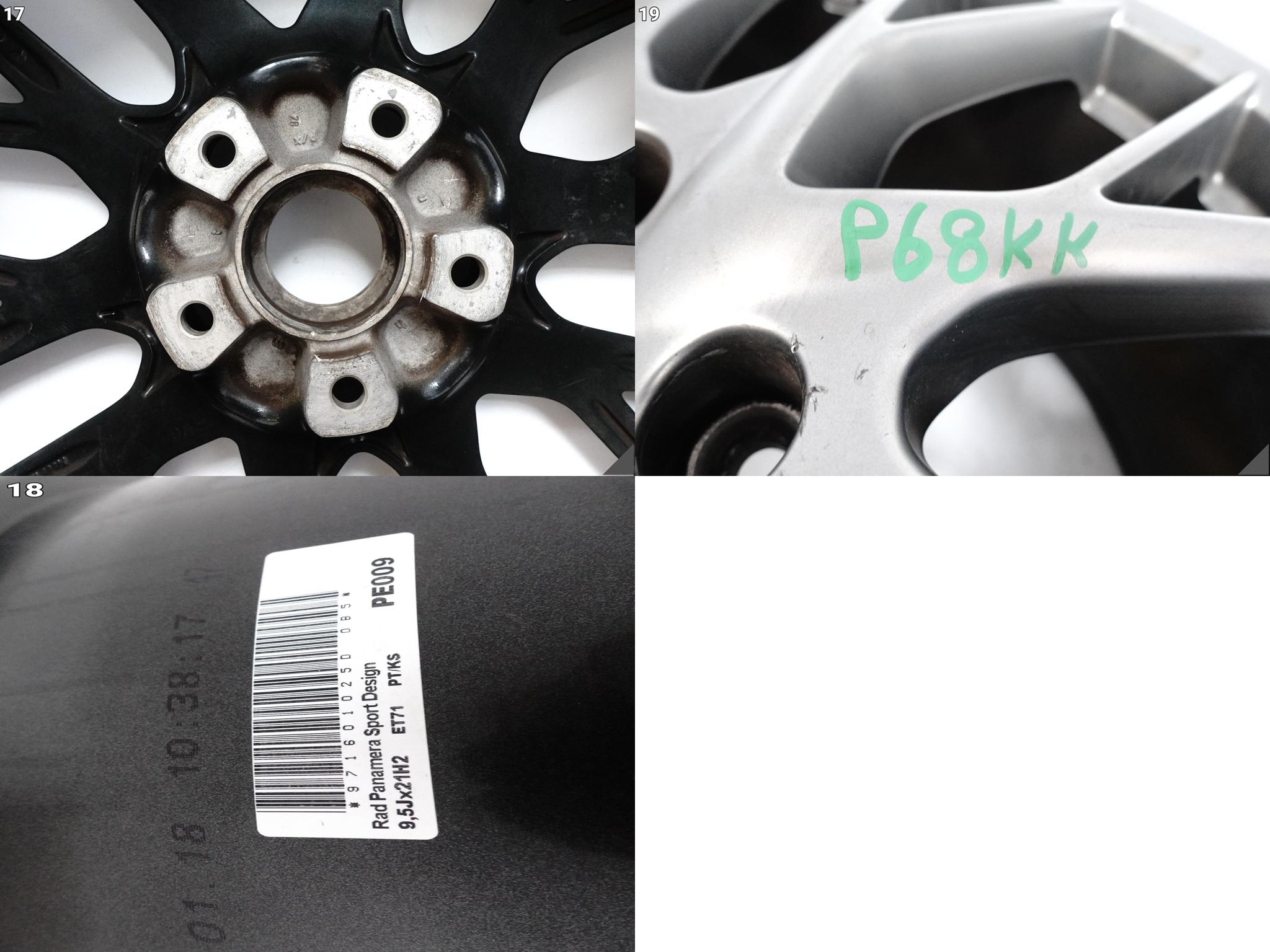 PORSCHE PANAMERA 971 SPORT design disk disk 9,5Jx21 ET71 5x130 OB5