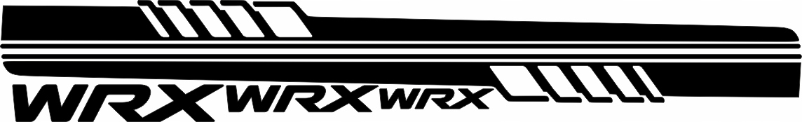 NAKLEJKI, PASY SUBARU LEGACY/WRX/Impreza STI 2X DRZWI, 3X NAPIS WRX