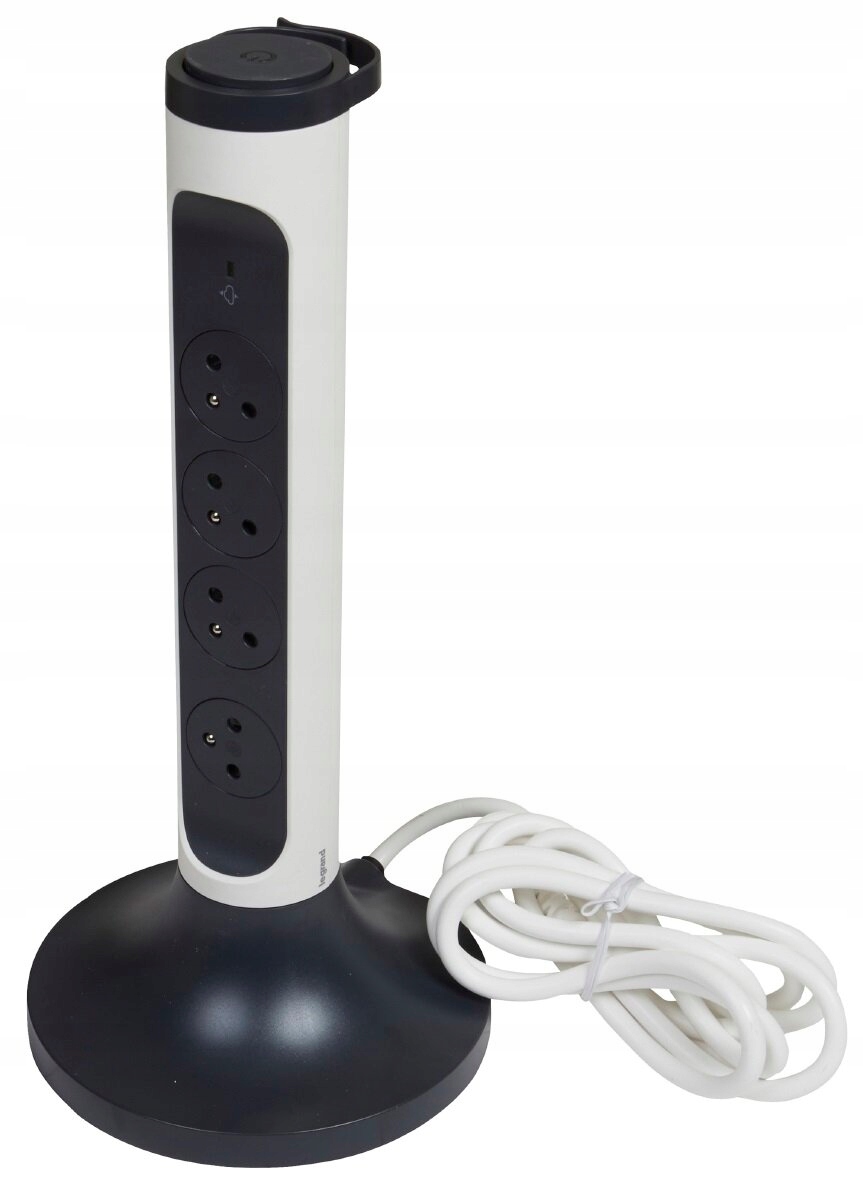 Przedłużacz Pionowy Obrotowy 4X2P+Z Ogranicznik Przepięć 2M 3X1.5 MM2