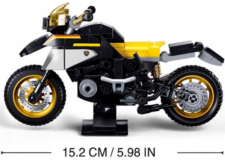 KLOCKI MOTOCYKL MOTOR R 1250 GS MS 200 EL SKALA 1:12 SLUBAN Marka Sluban